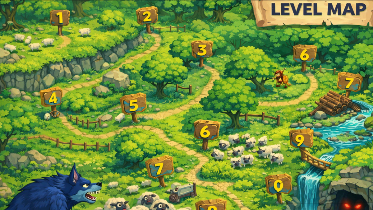 Sheep Catch — Arkadaşım İçin Yapılan 2D Top-Down Oyun görsel 2