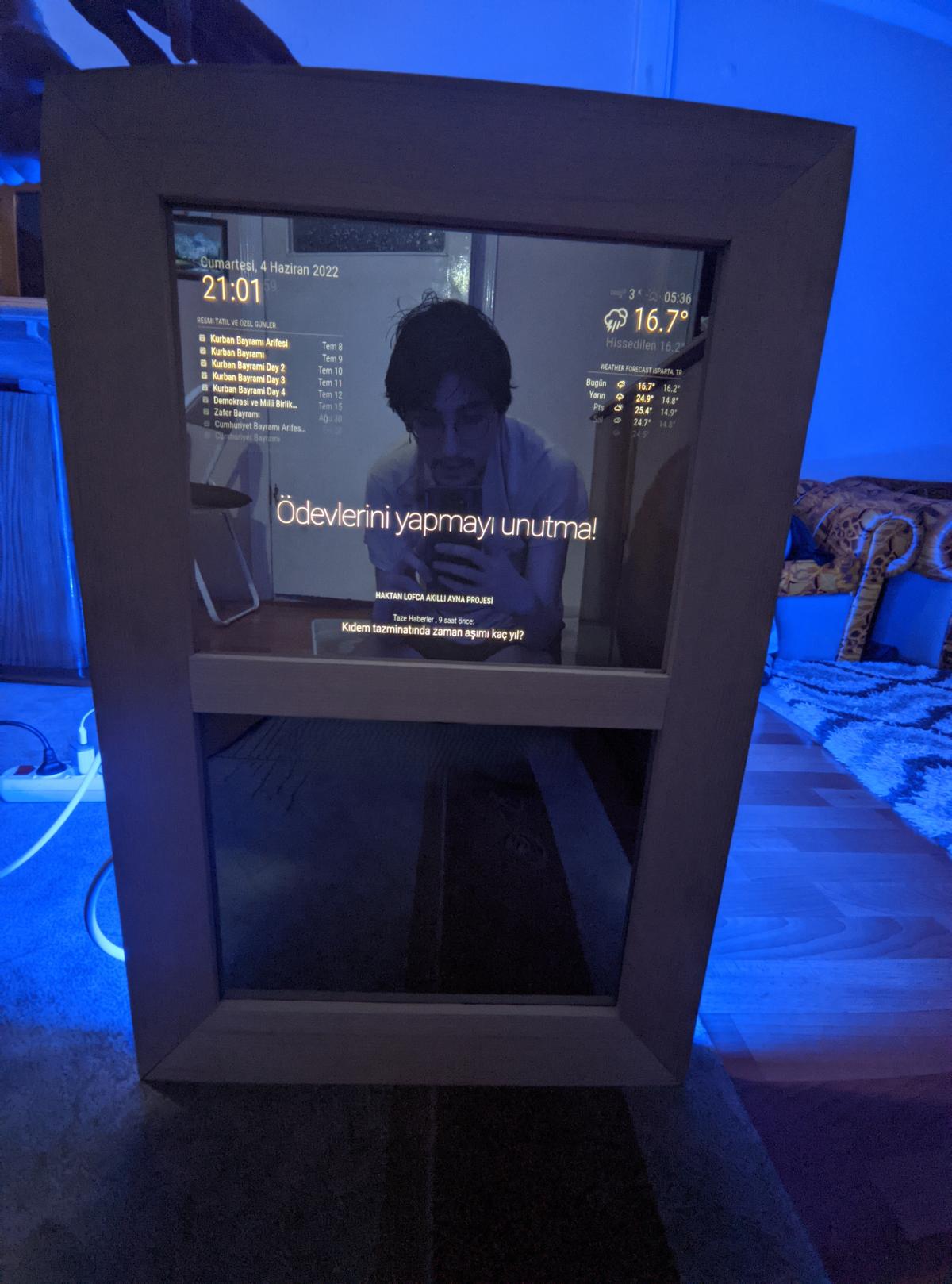Akıllı Ayna — Raspberry Pi + MagicMirror² ile Ev Yapımı Smart Mirror