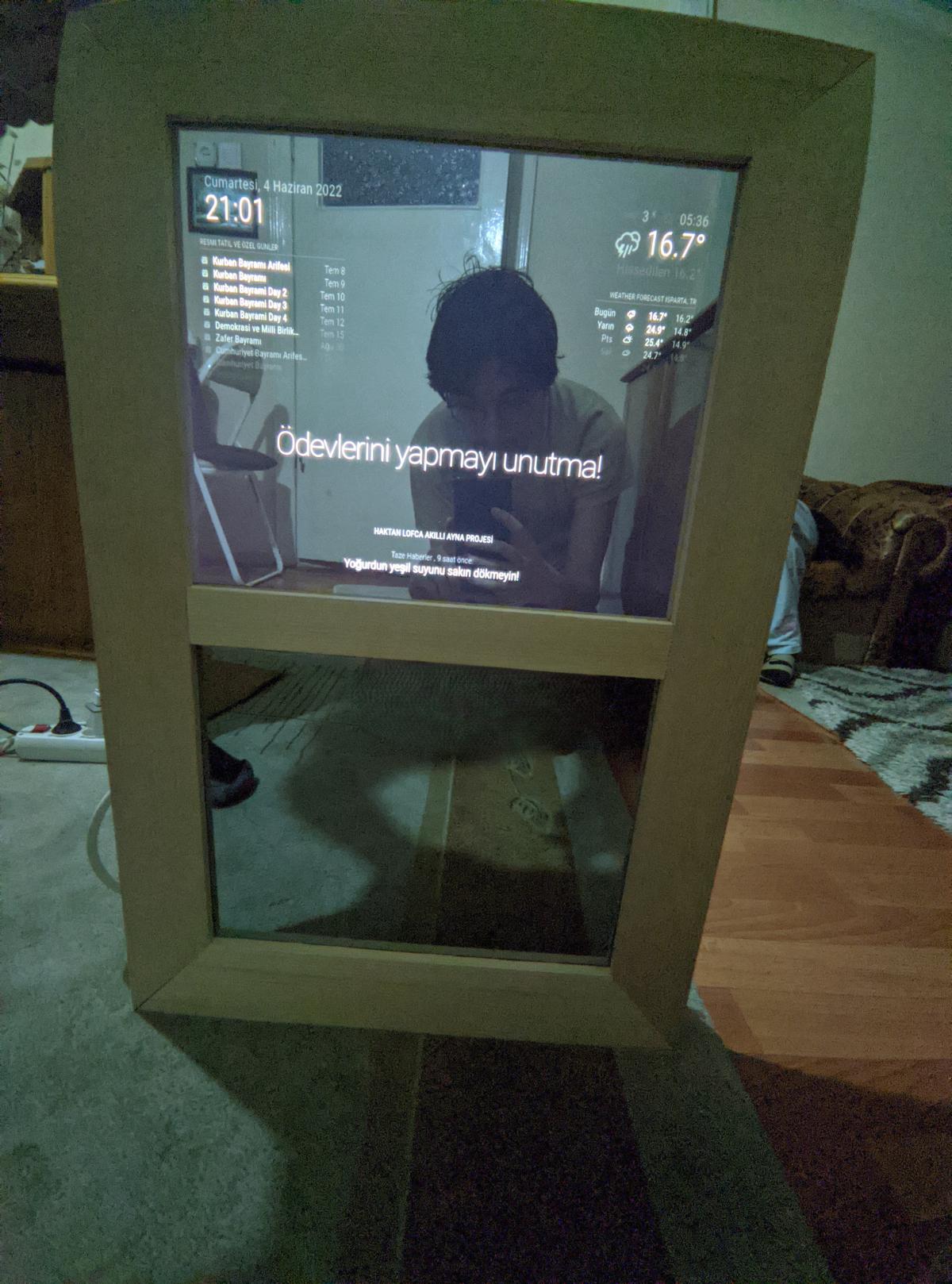 Akıllı Ayna — Raspberry Pi + MagicMirror² ile Ev Yapımı Smart Mirror görsel 2
