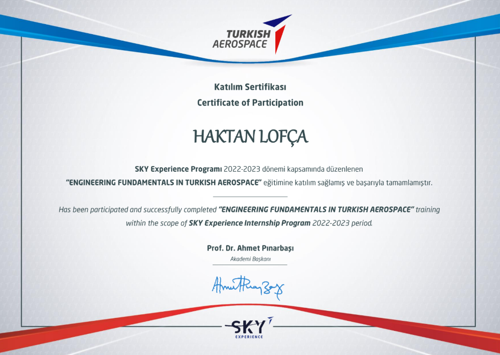 ENGINEERING FUNDAMENTALS IN TURKISH AEROSPACE